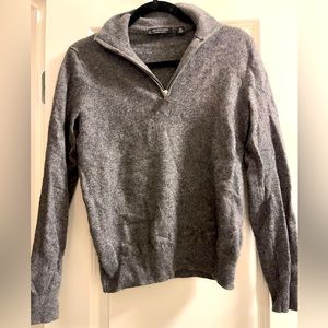 Mens cashmere zip up sweater
